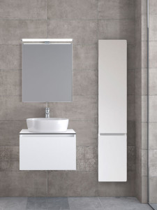 Furnibath Sevilla 60 CWH Compact White Έπιπλο Μπάνιου Λευκό