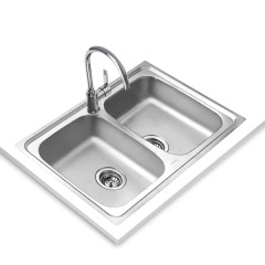 Teka Starbright 80 E-XN 2B Νεροχύτης Ανοξείδωτος Ένθετος