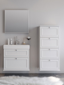 Martin Stella 70 Matte White Έπιπλο Μπάνιου Κλασικό