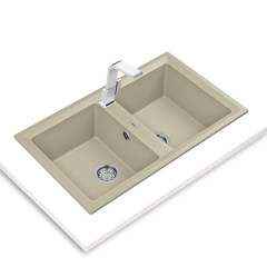 Teka Stone 90 B-TG 2B TB Νεροχύτης Γρανίτης Ένθετος