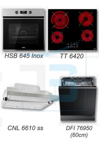 Teka Set HSB 645 + TT 6420 + CNL 6610 + DFI 76950 Προσφορές Ηλεκτρικών Συσκευών