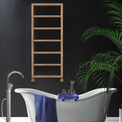 Thermo Tempo TEM12050-221 Θερμαντική Πετσετοκρεμάστρα Antique Brass 50 X 120