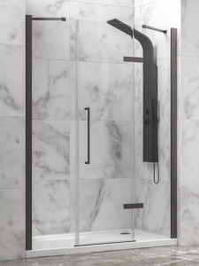 Karag Tinos 600 Gun Metal Καμπίνα Ντουζιέρας Τοίχο - Τοίχο