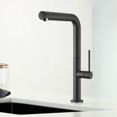 Armando Vicario 48580-400 Black Matt Μπαταρία Κουζίνας Αποσπώμενη