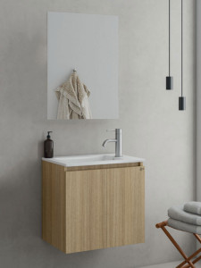 Drop Verona 55 Slavonia Oak 5FVRM55SO Έπιπλο Μπάνιου Μελαμινικό