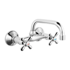 Ferro Retro New XD3 Chrome Βρύση Κουζίνας Τοίχου