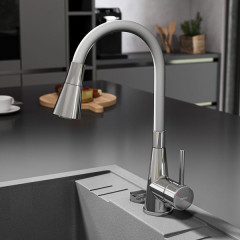 Ferro Zumba II BZA42S Chrome /  Silver Μπαταρία Κουζίνας Πάγκου