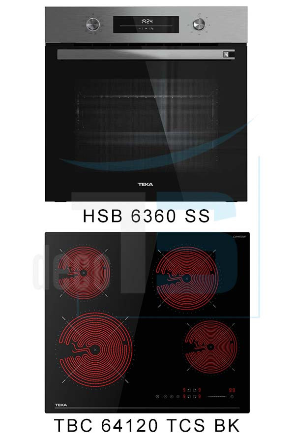 Teka Set HSB 6360 SS + TBC 64120 TCS BK Προσφορές Ηλεκτρικών Συσκευών