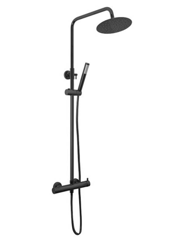 Gloria VIP Black 313192 Στήλη Ντους Με Μπαταρία