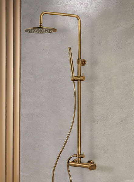 Armando Vicario Slim 500165-221 Antique Brass Στήλη Ντους Με Μπαταρία