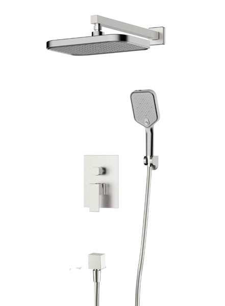 KLS Atena Brush Nickel 690542BN Σετ Εξαρτημάτων Εντοιχισμού