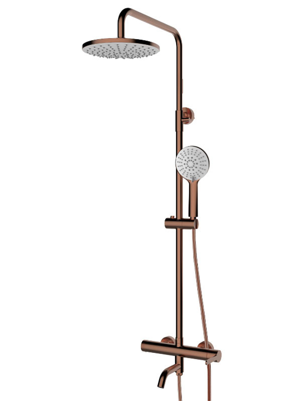 KLS Carla Brush Rose Gold 690650CBR Στήλη Ντους Με Μπαταρία