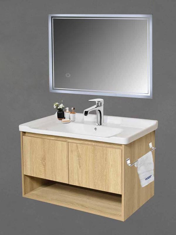 Gloria Laura 80 Natural Wood 888047 Έπιπλο Μπάνιου 