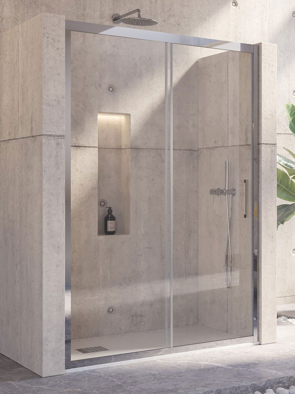 Karag Inox 400 Καμπίνα Ντουζιέρας Τοίχο - Τοίχο