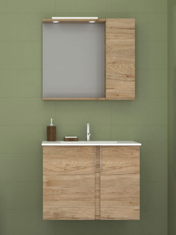 Savvopoulos Amazon IV 80 Έπιπλο Μπάνιου Μελαμινικό