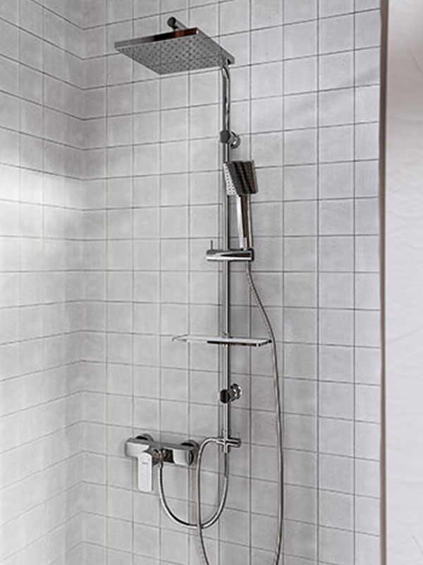 Ferro Amigo Verdeline NP26VL Chrome Στήλη Ντους Χωρίς Μπαταρία