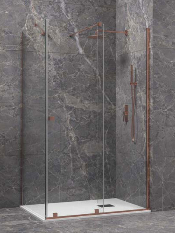 Karag Animus 400 & Walkin 1 Rose Gold Καμπίνα Ασύμμετρης Nτουζιέρας