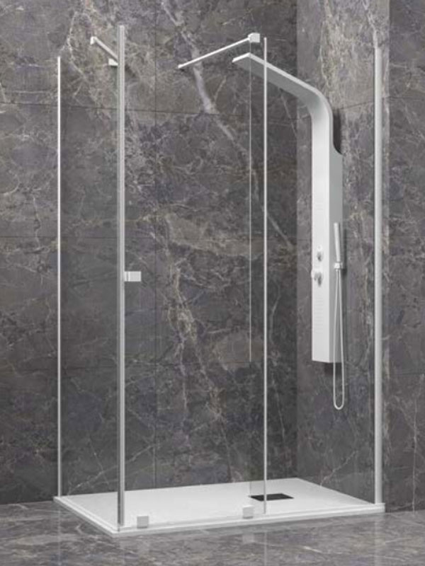 Karag Animus 400 & Walkin 1 White Καμπίνα Τετράγωνης Nτουζιέρας