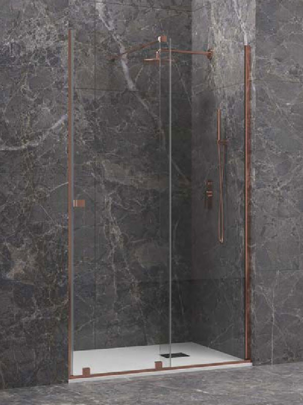 Karag Animus 400 Rose Gold Καμπίνα Ντουζιέρας Τοίχο - Τοίχο