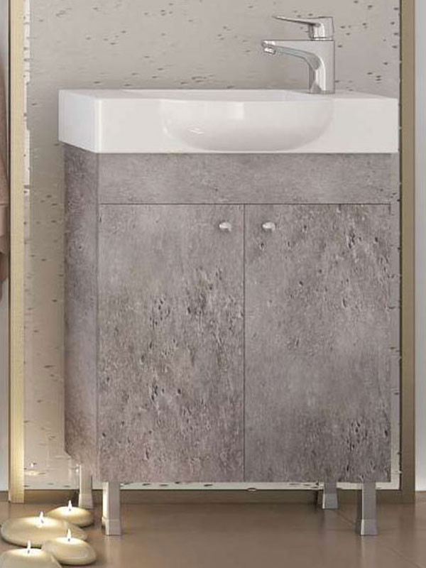 Drop Litos 55 Granite Βάση Επίπλου Μπάνιου Με Νιπτήρα