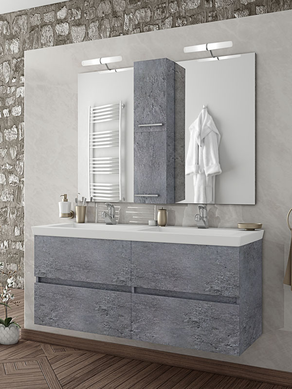Drop Luxus 120 Granite Έπιπλο Μπάνιου Μοντέρνο
