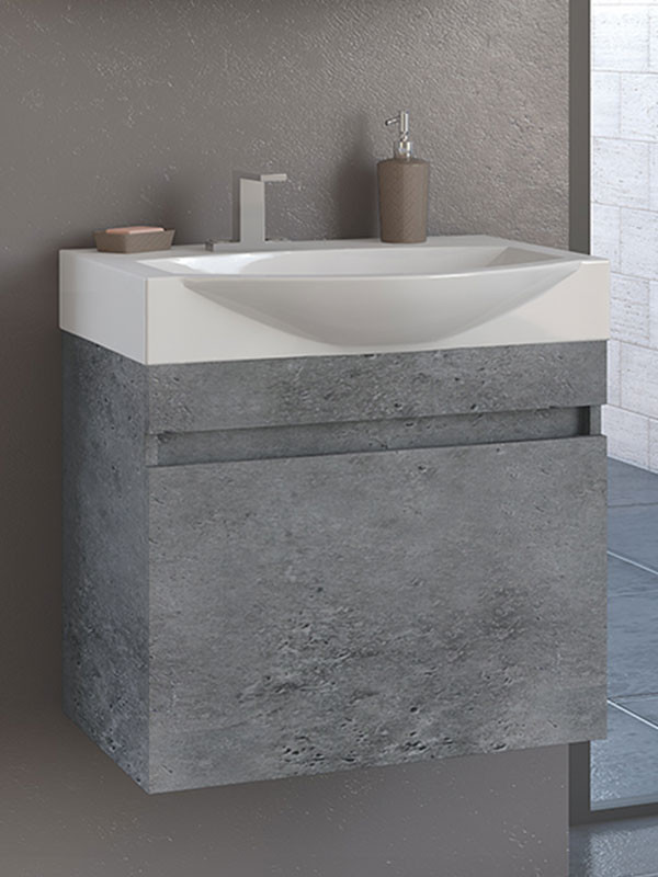 Drop Senso 65 Granite Βάση Επίπλου Μπάνιου Με Νιπτήρα