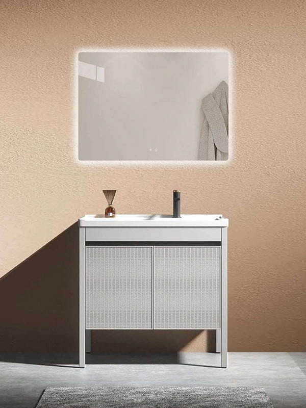 Martin Dryas 80 Silver Grey Έπιπλο Μπάνιου HDPE High Density Αδιάβροχο