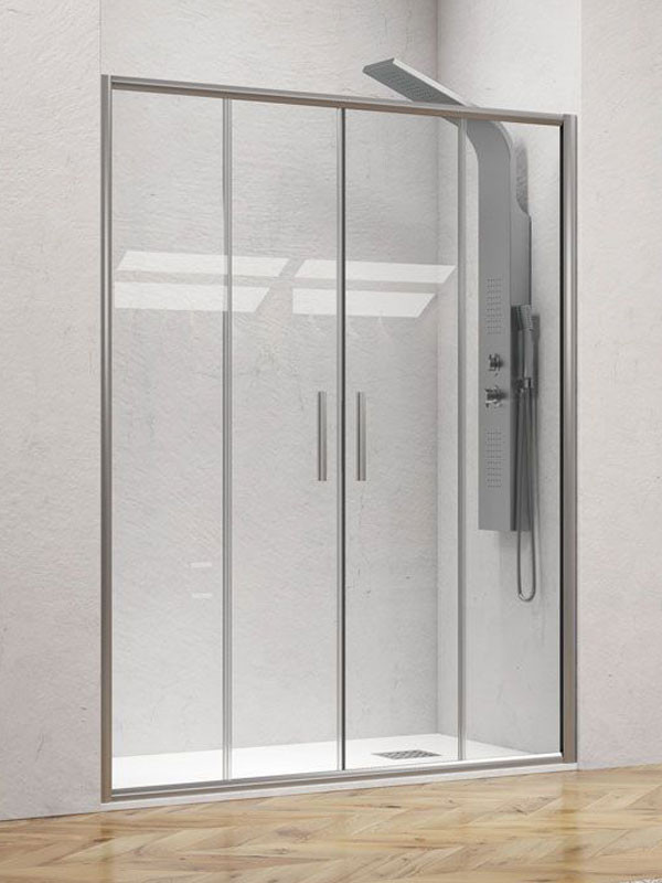 Karag EFE 600 Silver Καμπίνα Ντουζιέρας Τοίχο - Τοίχο