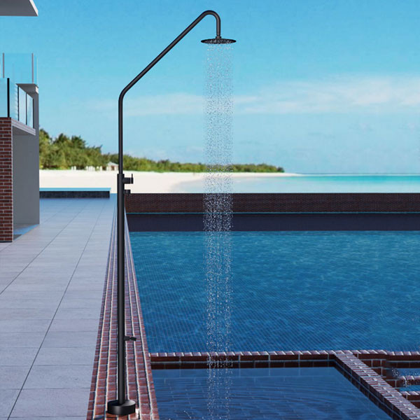 Imex Dakota GPD003/ANG Inox Black Matt Στήλη Ντους Εξωτερικού Χώρου