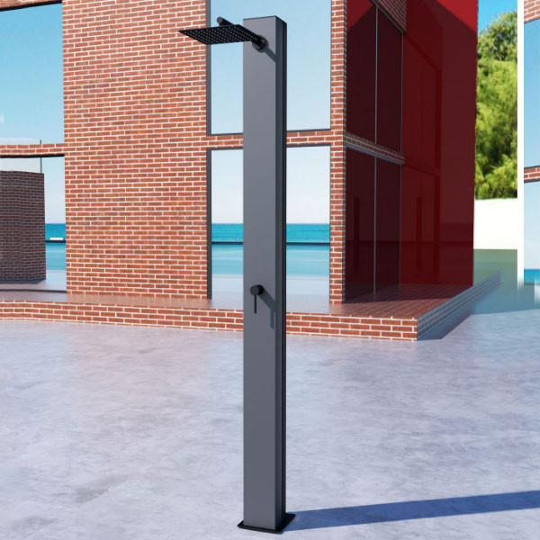 Imex Phoenix GPP015/AGCB Inox Grey Στήλη Ντους Εξωτερικού Χώρου