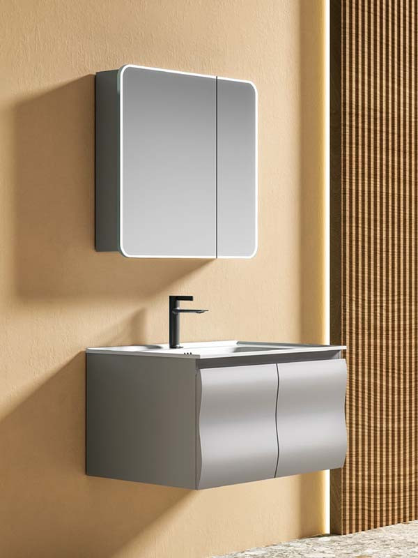 Martin Hera 80 Light Grey  Έπιπλο Μπάνιου HDPE High Density Αδιάβροχο