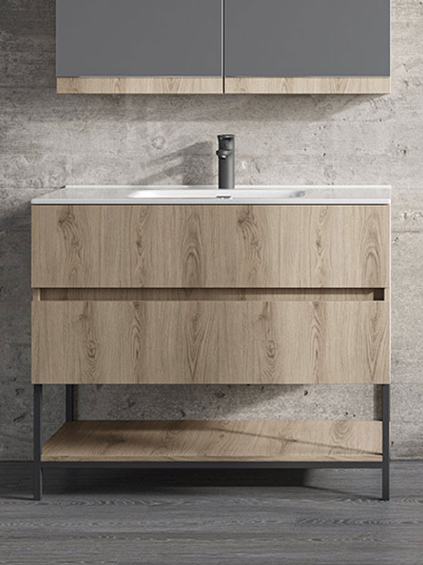 Furnibath K Έπιπλο 081 Ανάγλυφο Συνθετικό Βάση Επίπλου Μπάνιου Με Νιπτήρα