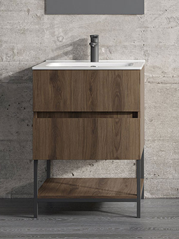 Furnibath K Έπιπλο 061 Ανάγλυφο Συνθετικό Βάση Επίπλου Μπάνιου Με Νιπτήρα