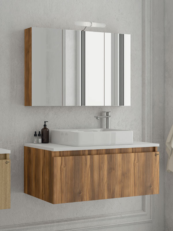 Drop Liberty 100 Amber Baroque Oak 5FLIP10BO Έπιπλο Μπάνιου Μοντέρνο