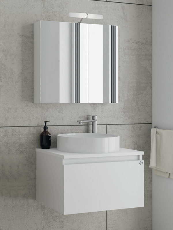 Drop Liberty 75 White 5FLIP75WH Έπιπλο Μπάνιου Μοντέρνο