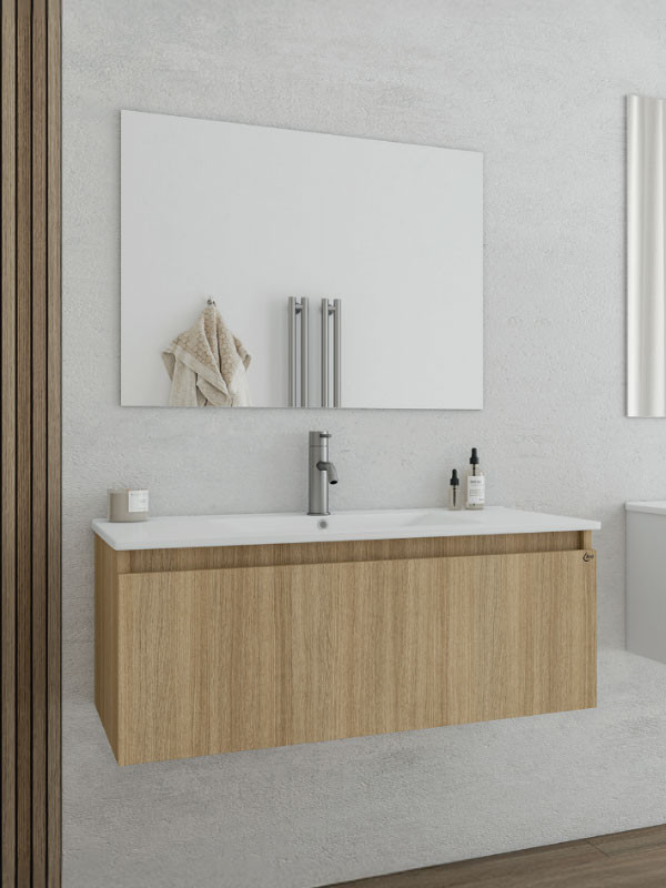 Drop Liberty 90 Slavonia Oak 5FLIM90SO Έπιπλο Μπάνιου Μελαμινικό