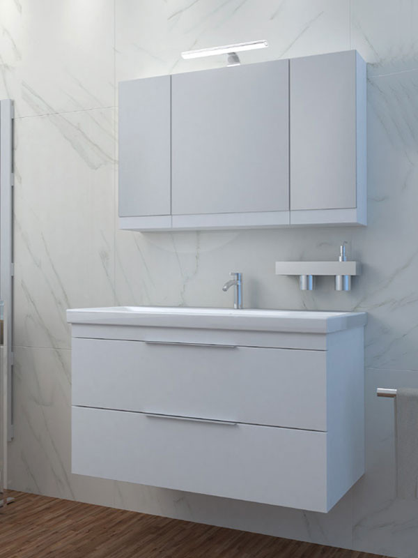 Savvopoulos Likno I 90 Έπιπλο Μπάνιου Λευκό