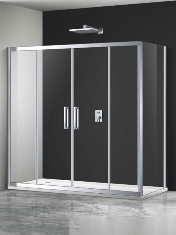 Bronze Art Loft FF4 + FF Καμπίνα Ασύμμετρης Ντουζιέρας