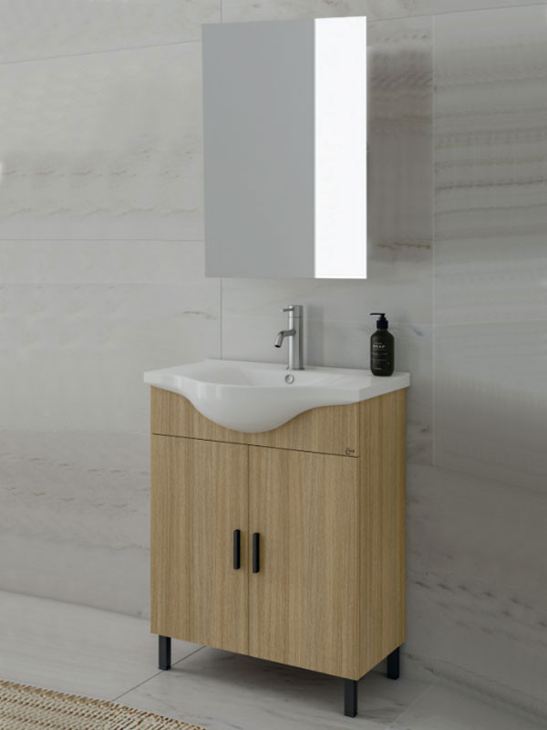 Drop Luna 65 Slavonia Oak 5FLUM65SO Έπιπλο Μπάνιου Μελαμινικό