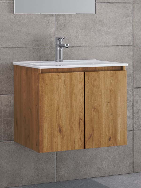 Furnibath Madrid 80 Walnut Βάση Επίπλου Μπάνιου Με Νιπτήρα