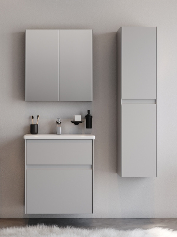 Martin Malaga 65 Matte Grey Έπιπλο Μπάνιου