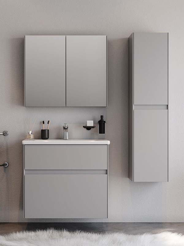 Martin Malaga 80 Matte Grey Έπιπλο Μπάνιου