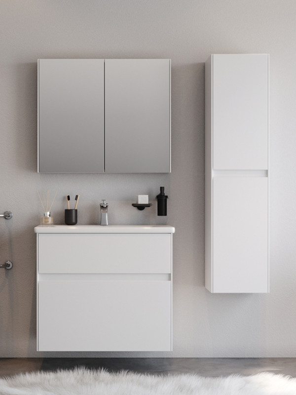 Martin Malaga 80 Matte White Έπιπλο Μπάνιου