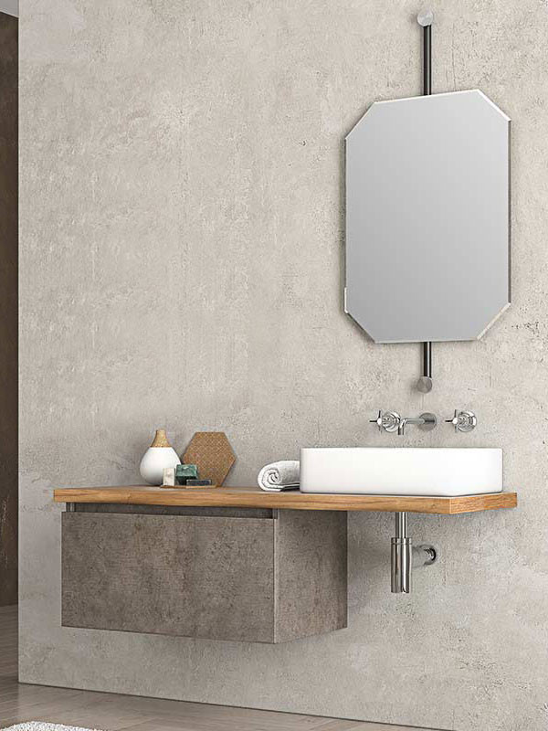 Furnibath NC Έπιπλο 110  Δρυς Όακ Έπιπλο Μπάνιου Μοντέρνο