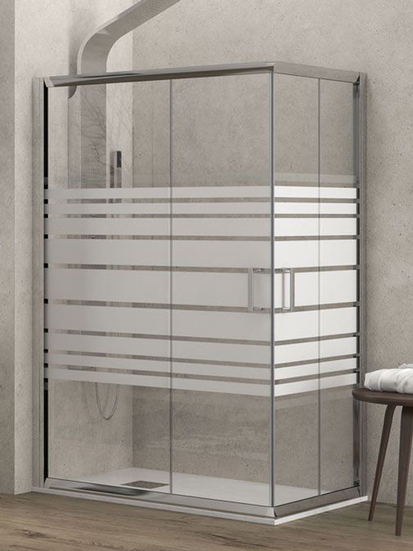 Karag New Flora 100 Serigrafato Καμπίνα Ασύμμετρης Ντουζιέρας