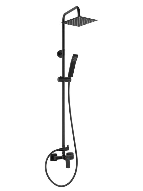 Ferro Vitto Verdeline NP81-BVI7UVL-BL Black Στήλη Ντους Με Μπαταρία