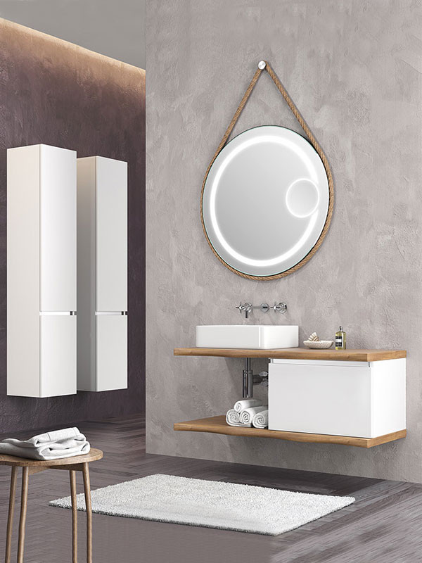 Furnibath PR Έπιπλο 110  Δρυς Όακ Έπιπλο Μπάνιου Μοντέρνο