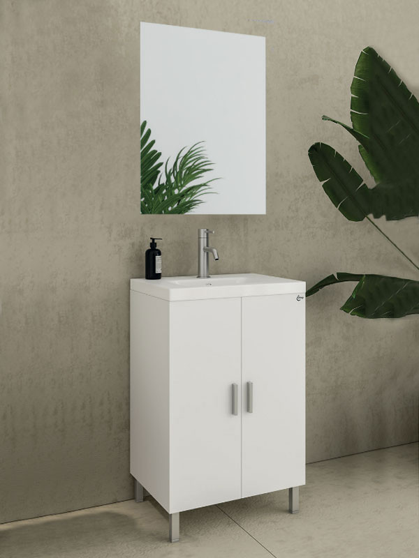 Drop Roma 50 White 5FRMM50WH Έπιπλο Μπάνιου Λευκό