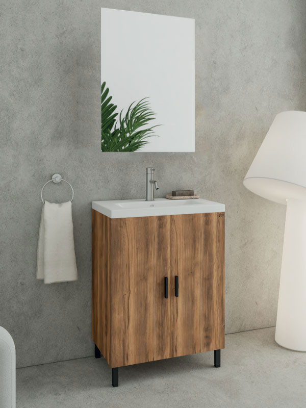 Drop Roma 70 Amber Baroque Oak 5FRMM70BO Έπιπλο Μπάνιου Μελαμινικό