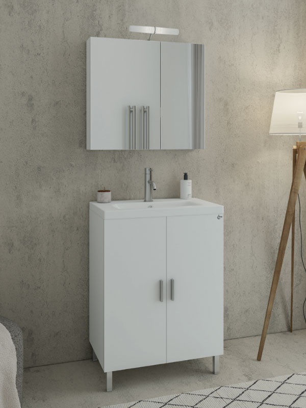 Drop Roma 70 White 5FRM070WH Έπιπλο Μπάνιου Λευκό